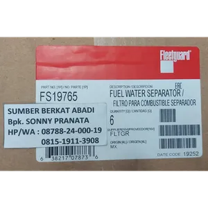 FLEETGUARD FS19765 FS-19765 FS 19765 FUEL WATER SEPARATOR - ORIGINAL — 2
