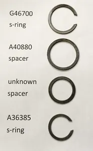 Used Snap Ring & Spacer SET