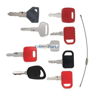 9 Pcs Ignition Key for John Deere Volvo CASE Caterpillar CAT Tractor Heavy Equipment — 5