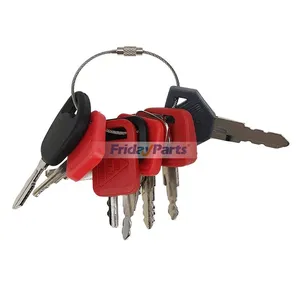 9 Pcs Ignition Key for John Deere Volvo CASE Caterpillar CAT Tractor Heavy Equipment