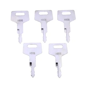Ignition Key H806 180845 17001-00019 501866-001 for Hitachi Takeuchi CASE New Holland Gehl Excavator Track Loader