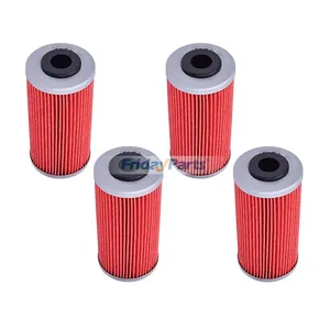4 Pieces Oil Filter HF611 for Motorcycle Husqvarna 2011-2014 TE449 TE511…