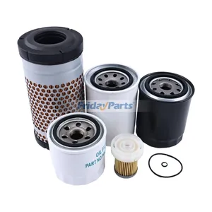 Filter Kit HH150-32094 66021-36060 HH670-37710 6A320-59930 6C060-99410 for Kubota Tractor B26 B3030HSD B7500 B7510 B7610 B2410 LX2610HSD — 2