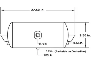 Aurora Air Res 9 1/2" X 27 1/2" Undermount | HOS9508
