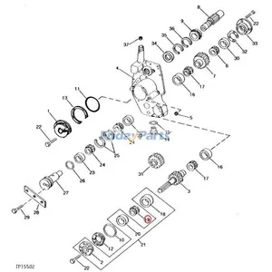 Bearing Cone JD8968 for John Deere 2204 7510… — 2