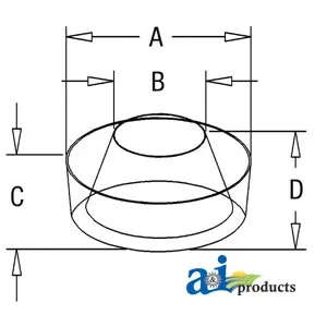 Bowl, Pre-Cleaner (6.375") for Case® || Replaces OEM # K260907 — 2