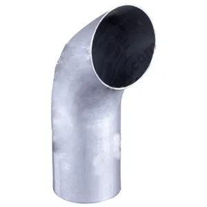4" x 12" Curved Top Aluminized Stack OD End K4-12SBA — 2