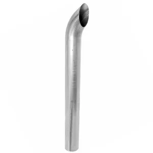 5" x 48" Curved Top Aluminized Exhaust Stack OD End K5-48SBA — 2