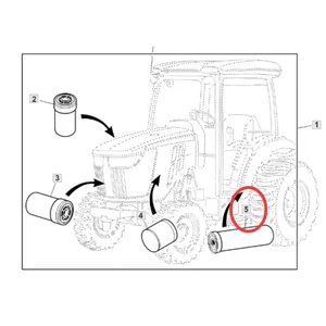 Hydraulic Suction Filter Element LVA13065 for Yanmar Engine 3TNV84 3TNV88 John Deere Tractor 3033R 3320 3520 3720 4105 — 6