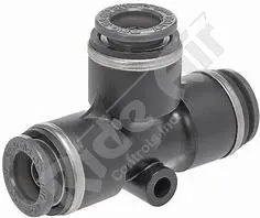 KV2T11-00 - Union Tee 3/8" - Composite DOT Push-To-Connect Air Brake Fittings