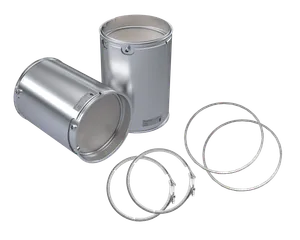 LJ1204 - DPF for Cummins ISC/ISL — Filter With Clamps and Gaskets — 2