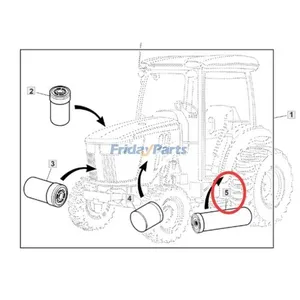 Hydraulic Suction Filter Element LVA13065 for Yanmar Engine 3TNV84 3TNV88 John Deere Tractor 3033R 3320 3520 3720 4105 — 6