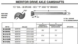 Camshaft 1-1/2-28 X 10.219" LH M-3120-L