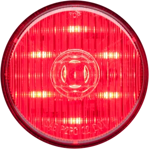 Red 2.5" grommet mount marker/clearance light, PC rated, PL-10