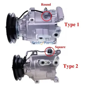 12V 122cm 1 Grove SCS06C A/C Compressor MIA10078 for Yanmar Engine 3TNV84T 4TNV84T John Deere Tractor 3320 3520 3720 3033R 3038R 4049R 4075R — 2
