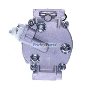 12V 122cm 1 Grove SCS06C A/C Compressor MIA10078 for Yanmar Engine 3TNV84T 4TNV84T John Deere Tractor 3320 3520 3720 3033R 3038R 4049R 4075R — 6