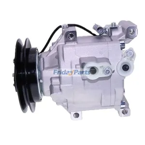 12V 122cm 1 Grove SCS06C A/C Compressor MIA10078 for Yanmar Engine 3TNV84T 4TNV84T John Deere Tractor 3320 3520 3720 3033R 3038R 4049R 4075R — 3