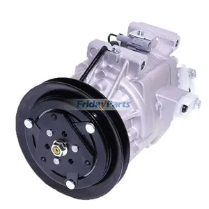 12V 122cm 1 Grove SCS06C A/C Compressor MIA10078 for Yanmar Engine 3TNV84T 4TNV84T John Deere Tractor 3320 3520 3720 3033R 3038R 4049R 4075R