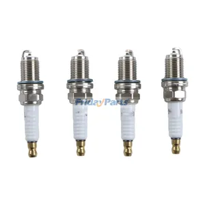 4 Pieces Spark Plug MIU11020 for Briggs & Stratton Engine 31P707 40H777 John Deere Mower Z335E Z915B Z925A E100