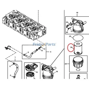 Filter Element MIU802421 for John Deere Loader 316GR 317G 318E 318G 319E 320E 323E — 5
