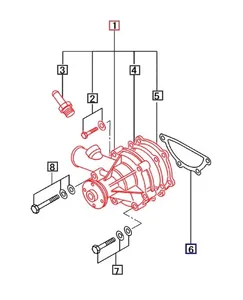 Mahindra Engine Water Pump MM409303 / MM40930302 (With Gasket 30H45-00101)… — 4