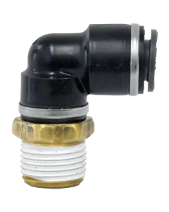 PTC Male Elbow 3/8 Tube x 1/2 NPT QL1369-6D NP69SW68C