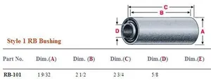 Rubber Bushing RB-101 NRB101