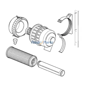 Air Cleaner Assembly RE204425 for John Deere Engine 4045 Tractor 5620 5720 5820 — 2