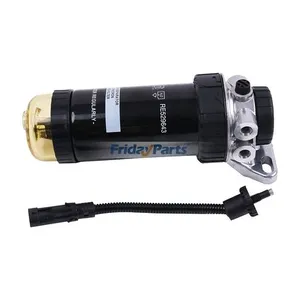 Fuel Filter Water Separator and Housing RE541922 RE529641 for John Deere Engine 3029 4045 6068 Excavator Tractor — 4