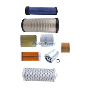 Maintenance Filter Kit RD159-51940 RD451-62120 RD451-62210 R2401-42280 R1401-42270 for Kubota Excavator KX57-4