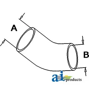 Radiator Hose, Lower for John Deere® || Replaces OEM # R85365 — 2