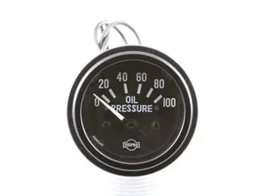 GAUGE, OIL PRES, 100PSI, 12V PB SENDER
