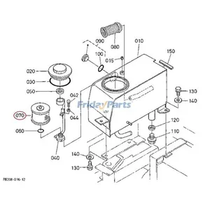 Hydraulic Return Filter RB101-62190 for Kubota Excavator KX41-2 — 2