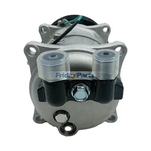 24V 2PK 135mm TM-15 A/C Compressor RD5-7163-0 for Link-Belt Excavator 4300 5800 6000 — 3