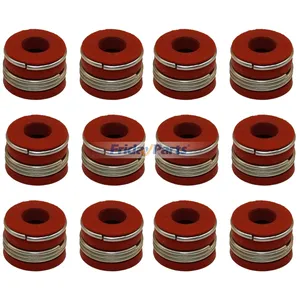 12 Pieces Valve Stem Seal RE31617 for John Deere Engine 3029 4045 6068 Excavator 200G 210P 130P 160P 210P Loader 210LJ 310J 310SJ
