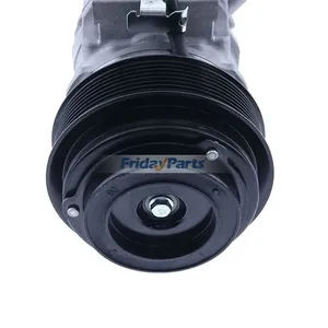 12V 8PK 10SRE18C A/C Compressor RE326205 for John Deere Engine 6068 6135 Skid Steer Loader 333E 332E 329E 328E 326E 323E 320E 319E 318E — 4