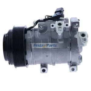 12V 8PK 10SRE18C A/C Compressor RE326205 for John Deere Engine 6068 6135 Skid Steer Loader 333E 332E 329E 328E 326E 323E 320E 319E 318E — 2
