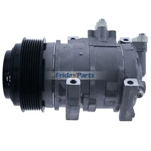 12V 8PK 10SRE18C A/C Compressor RE326205 for John Deere Engine 6068 6135 Skid Steer Loader 333E 332E 329E 328E 326E 323E 320E 319E 318E — 7