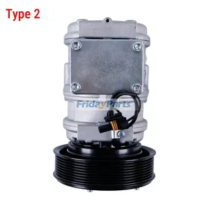 10PA17C A/C Compressor RE46609 for John Deere Engine 4045 6068 Tractor 5210 5520 5725 6403 6603 7630 7930 5520N 6100D 8100T 8400T — 13