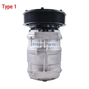 10PA17C A/C Compressor RE46609 for John Deere Engine 4045 6068 Tractor 5210 5520 5725 6403 6603 7630 7930 5520N 6100D 8100T 8400T — 7