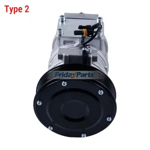10PA17C A/C Compressor RE46609 for John Deere Engine 4045 6068 Tractor 5210 5520 5725 6403 6603 7630 7930 5520N 6100D 8100T 8400T — 12