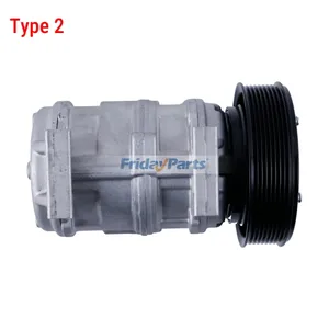 10PA17C A/C Compressor RE46609 for John Deere Engine 4045 6068 Tractor 5210 5520 5725 6403 6603 7630 7930 5520N 6100D 8100T 8400T — 14