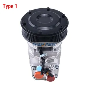 12V 8PK 10PA17C A/C Compressor RE46609 for John Deere Loader 260 280 310G 410G 210LJ 1850 — 4