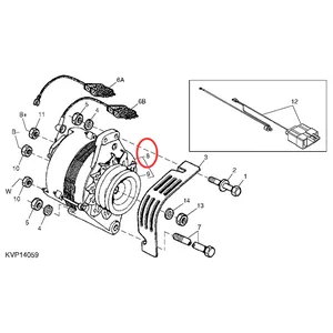 12V Alternator SE501828 for John Deere Engine 3029 4045 6068 Loader 240 250 260 270 — 6