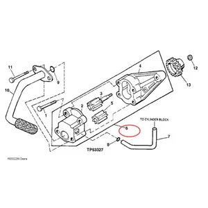 Oil Pump RE502269 for John Deere Tractor 2541 3310 3410 5210 5310 5403 5410 5520 6020 — 5