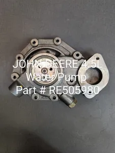 JOHN DEERE 4.5L WATER PUMP # RE505980 — 3