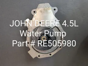 JOHN DEERE 4.5L WATER PUMP # RE505980 — 5