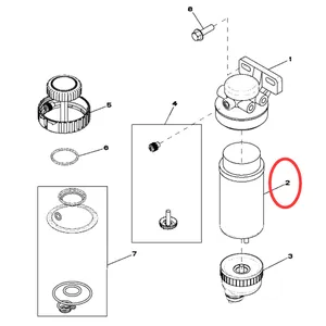Fuel Filter RE509036 for John Deere Tractor 6520 6820 7220 7420 7715 7720 7815 — 4