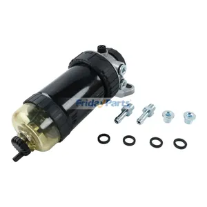 Fuel Filter Water Separator Assembly RE517382 for John Deere Engine 4045 6090 6068 6081 Loader 310L 310SJ 315SJ 325J 410J 410L 710J — 3