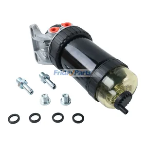 Fuel Filter Water Separator Assembly RE517382 for John Deere Engine 4045 6090 6068 6081 Loader 310L 310SJ 315SJ 325J 410J 410L 710J